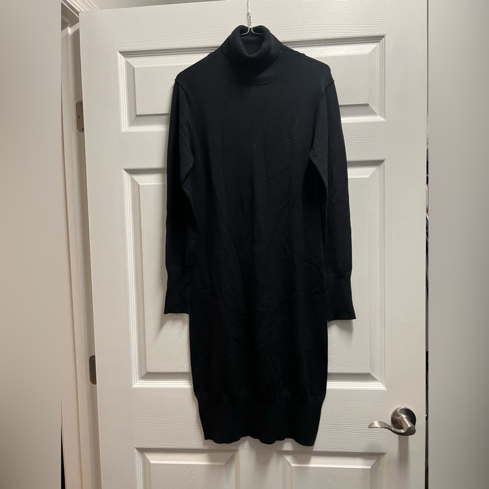 BCBG Maxazria Black turtleneck Sweater Dress NWT*